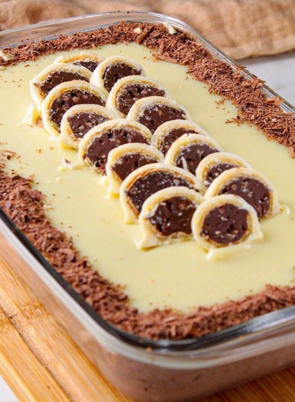 Piquei alguns bombons Ouro Branco e preparei uma sobremesa tão cremosa que desapareceu da mesa em minutos