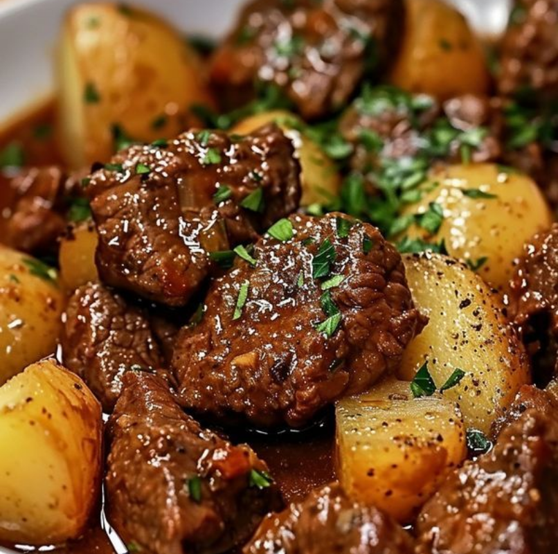 Temperei essa carne de um jeito diferente e ela ficou tão macia que nem precisei usar faca
